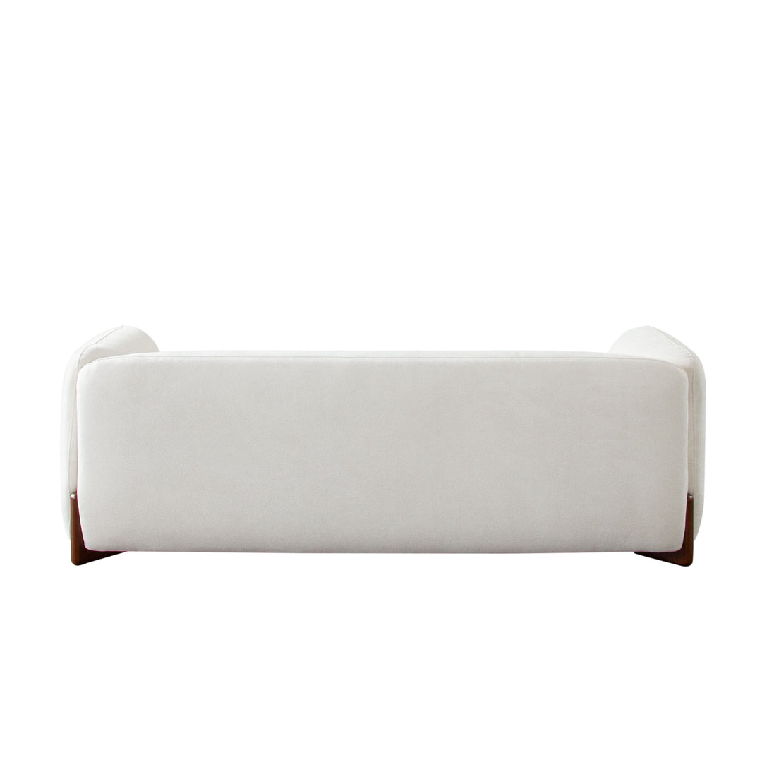 Diamond Sofa - Link Elite Fabric Sofa with Wood Leg in Ivory