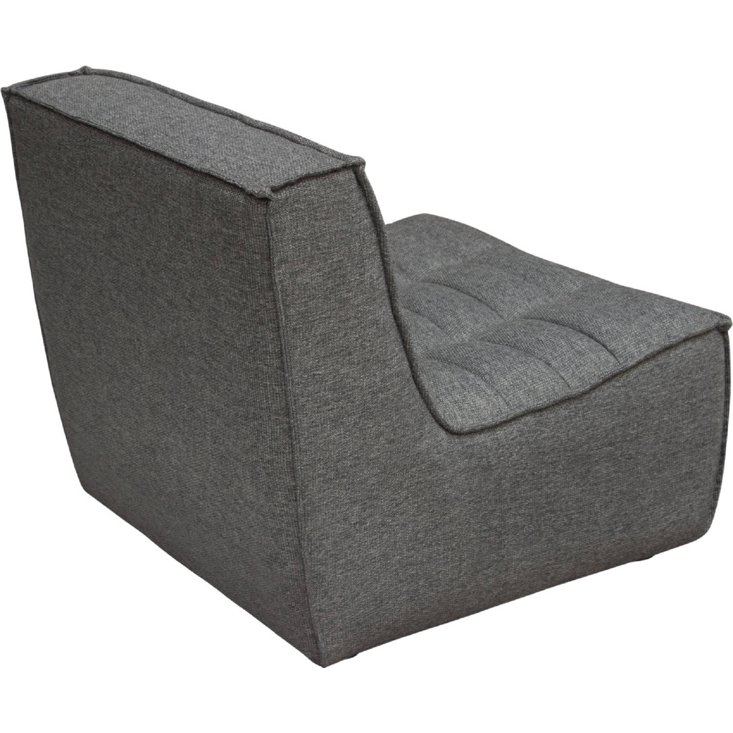 Diamond Sofa™ Marshall Scooped Seat Armless Fabric Chair - Gray