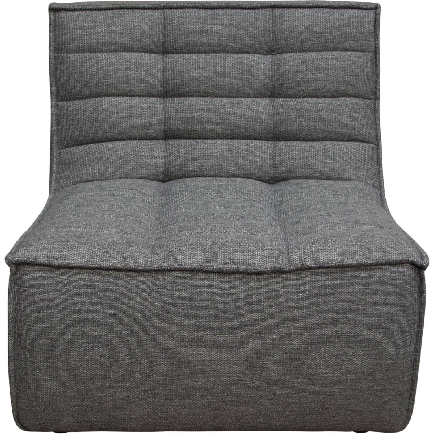 Diamond Sofa™ Marshall Scooped Seat Armless Fabric Chair - Gray