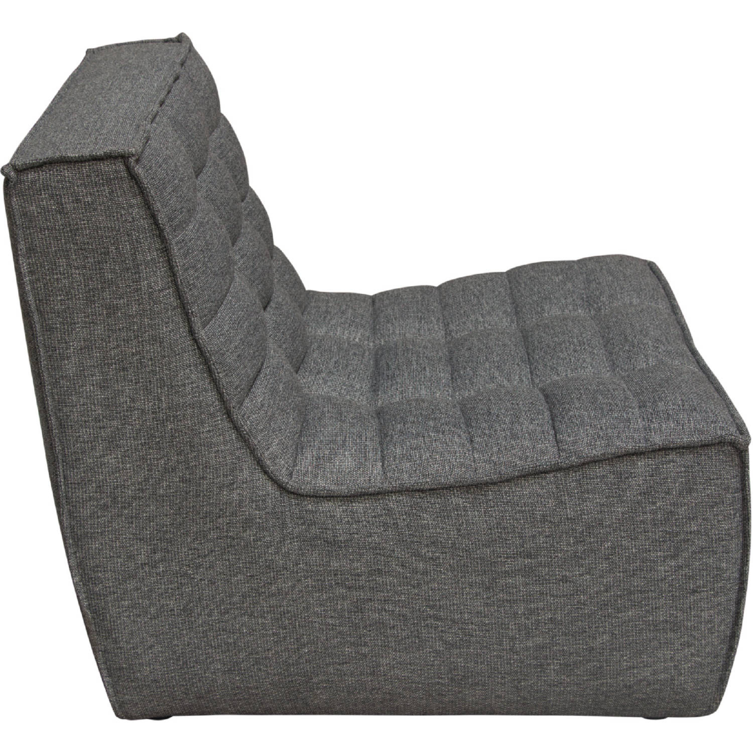 Diamond Sofa™ Marshall Scooped Seat Armless Fabric Chair - Gray