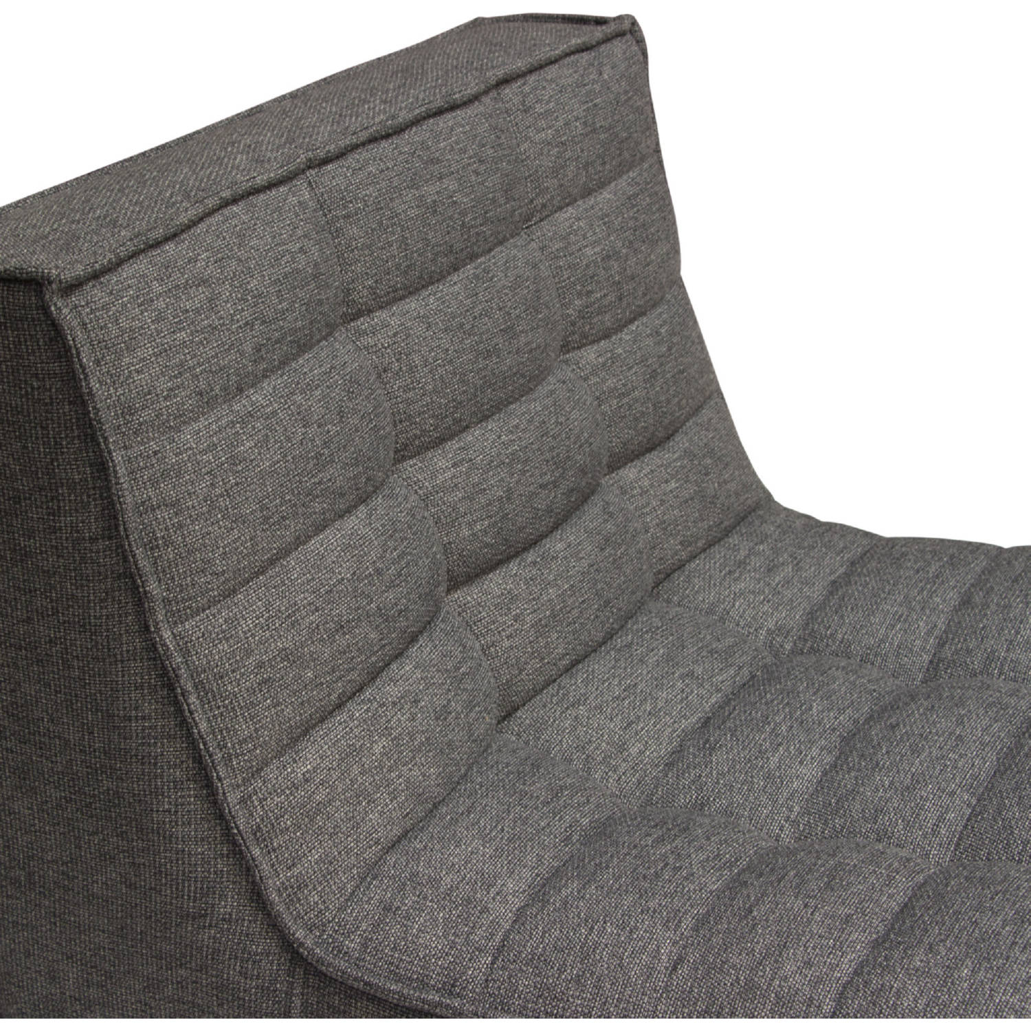 Diamond Sofa™ Marshall Scooped Seat Armless Fabric Chair - Gray