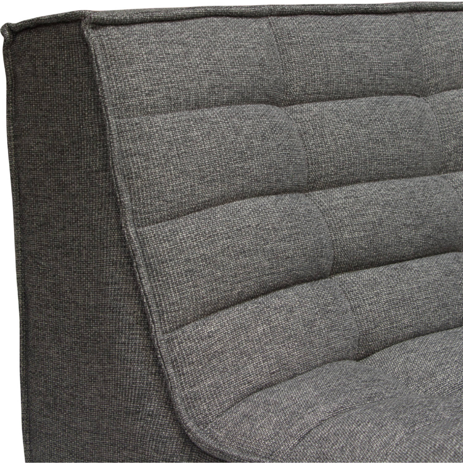 Diamond Sofa™ Marshall Scooped Seat Armless Fabric Chair - Gray