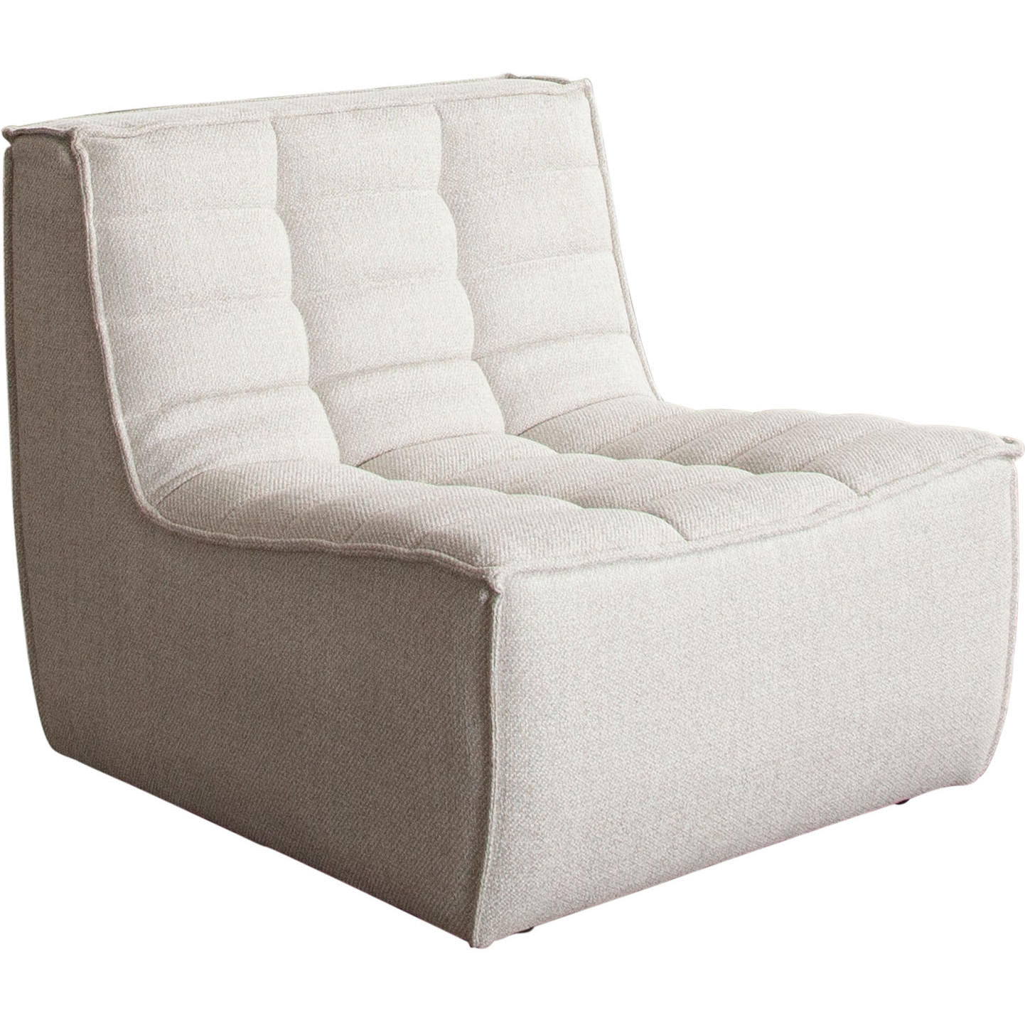 Diamond Sofa™ Marshall Scooped Seat Armless Fabric Chair - Sand