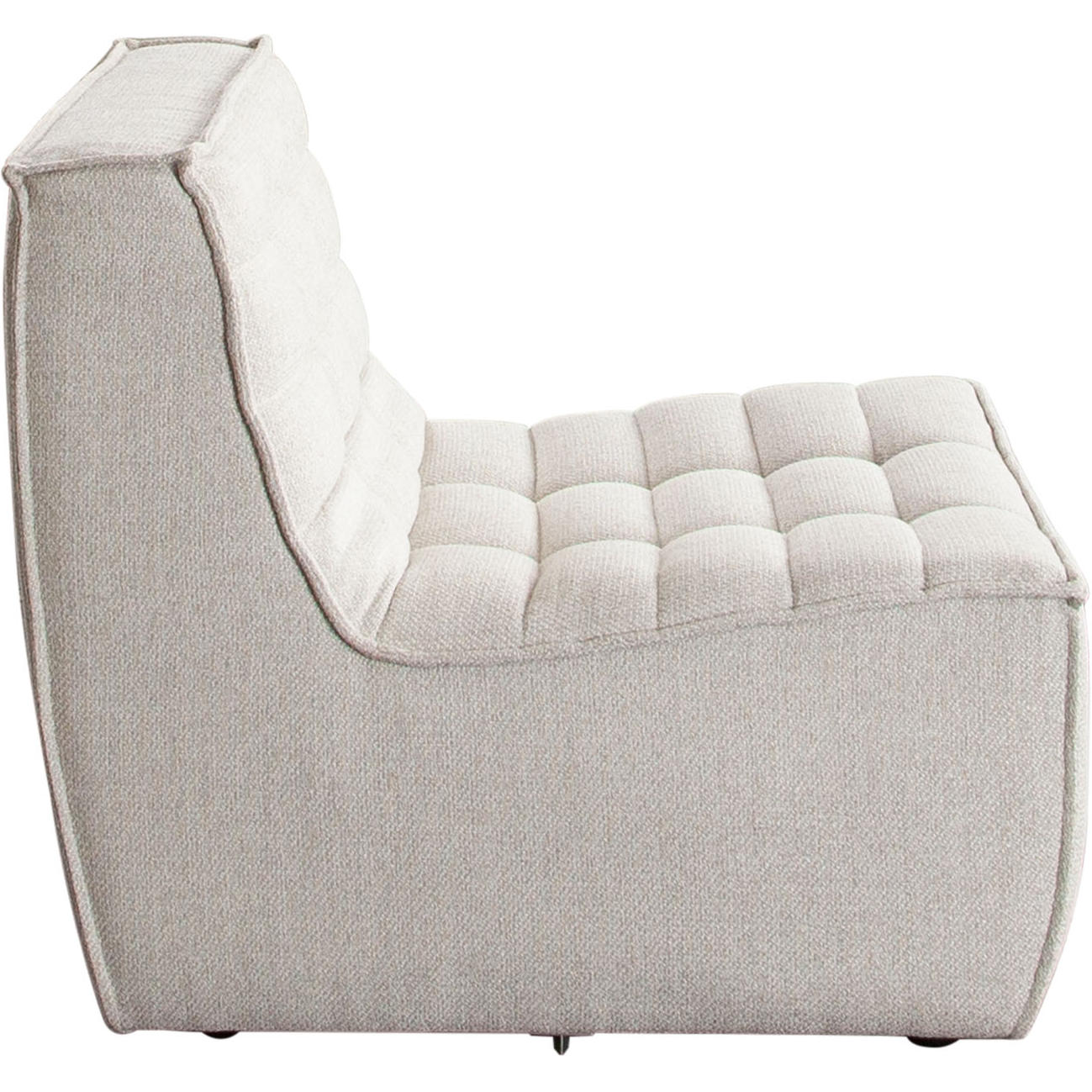 Diamond Sofa™ Marshall Scooped Seat Armless Fabric Chair - Sand