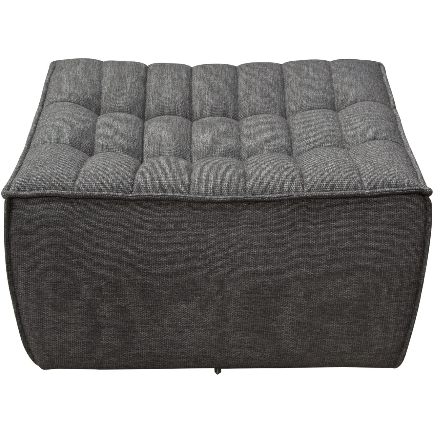 Diamond Sofa Marshall Scooped Seat Fabric Ottoman - Gray