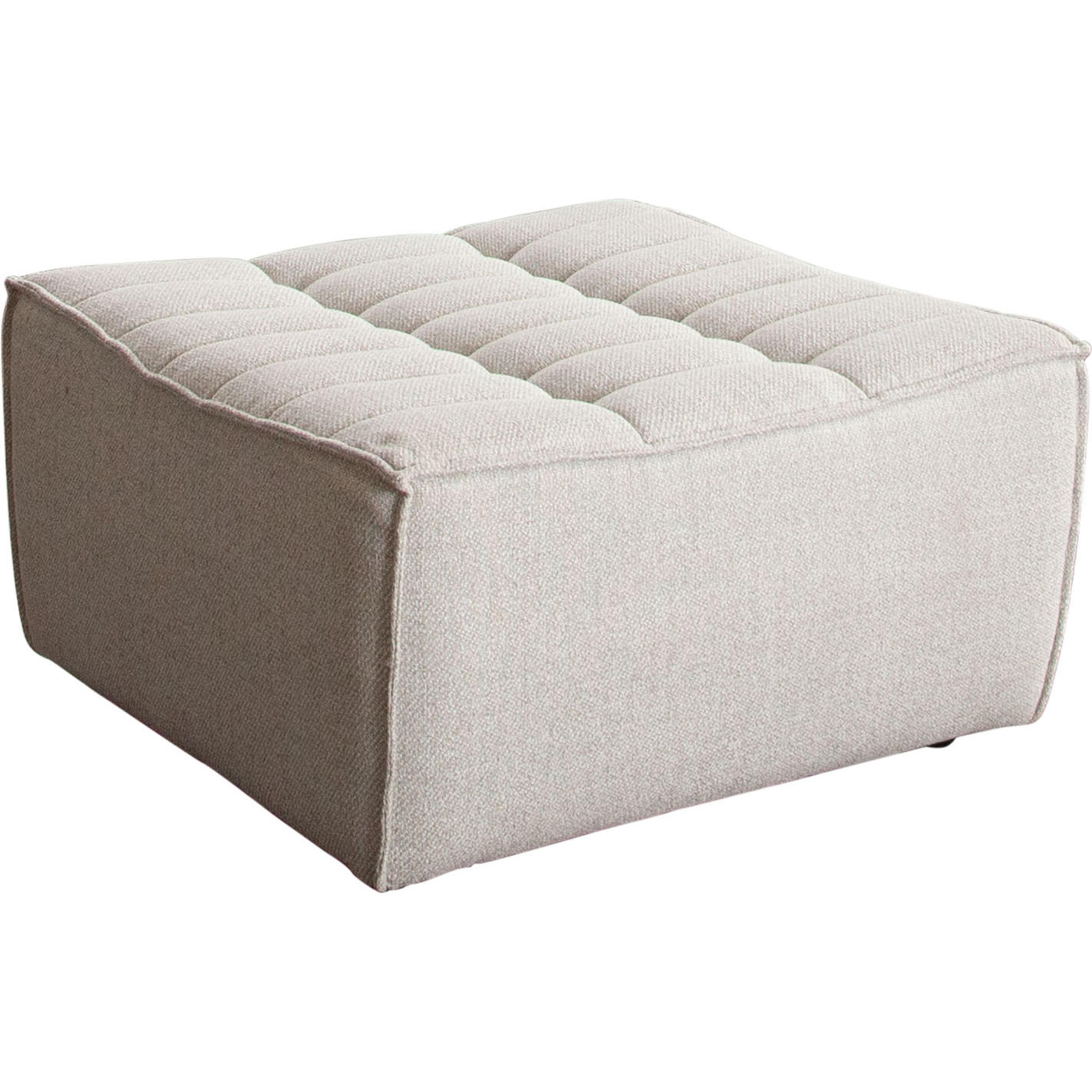 Diamond Sofa™ Marshall Scooped Seat Fabric Ottoman - Sand