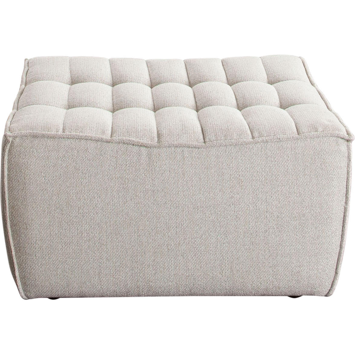 Diamond Sofa™ Marshall Scooped Seat Fabric Ottoman - Sand