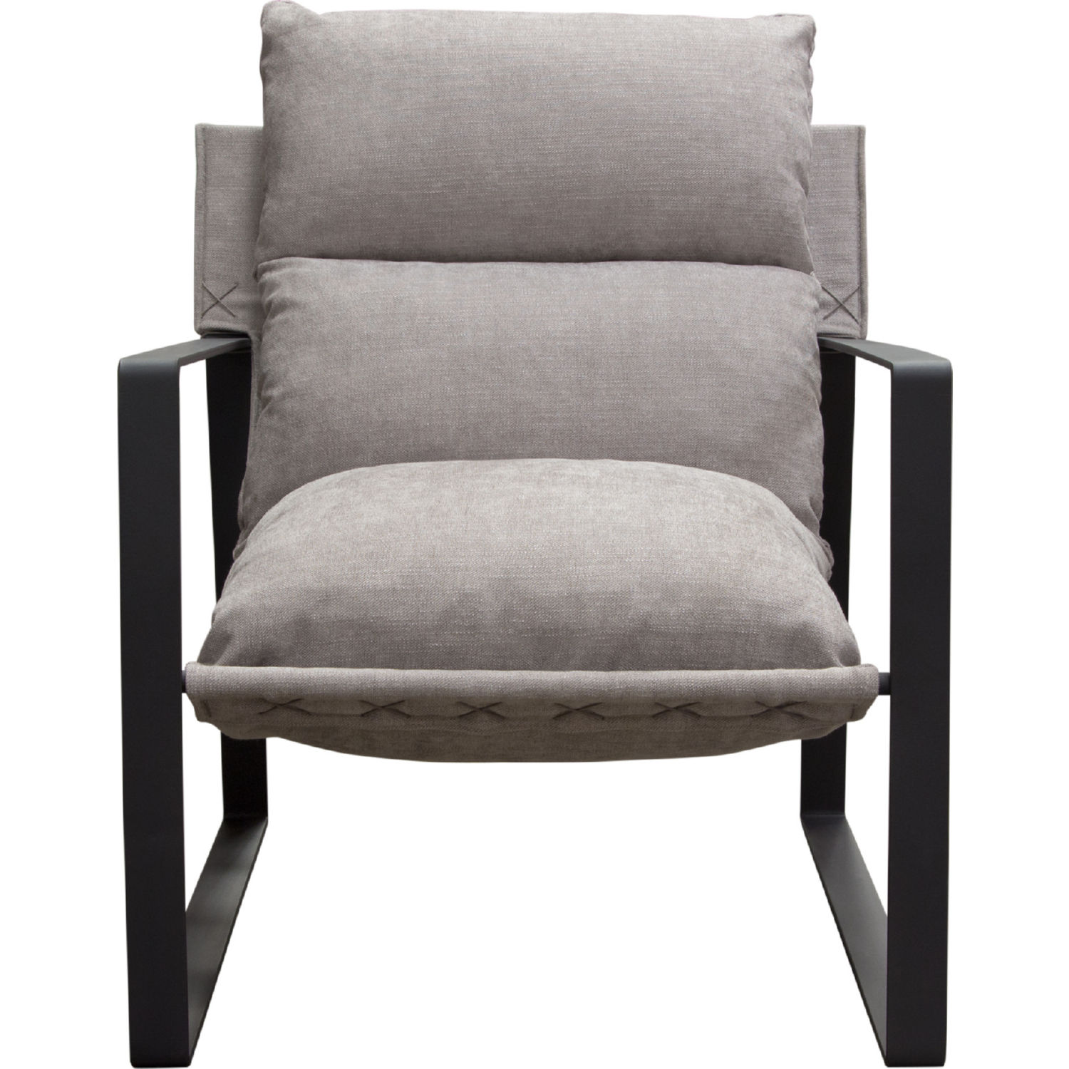 Diamond Sofa - Miller Sling Accent Chair with Black Powder Coated Metal Frame