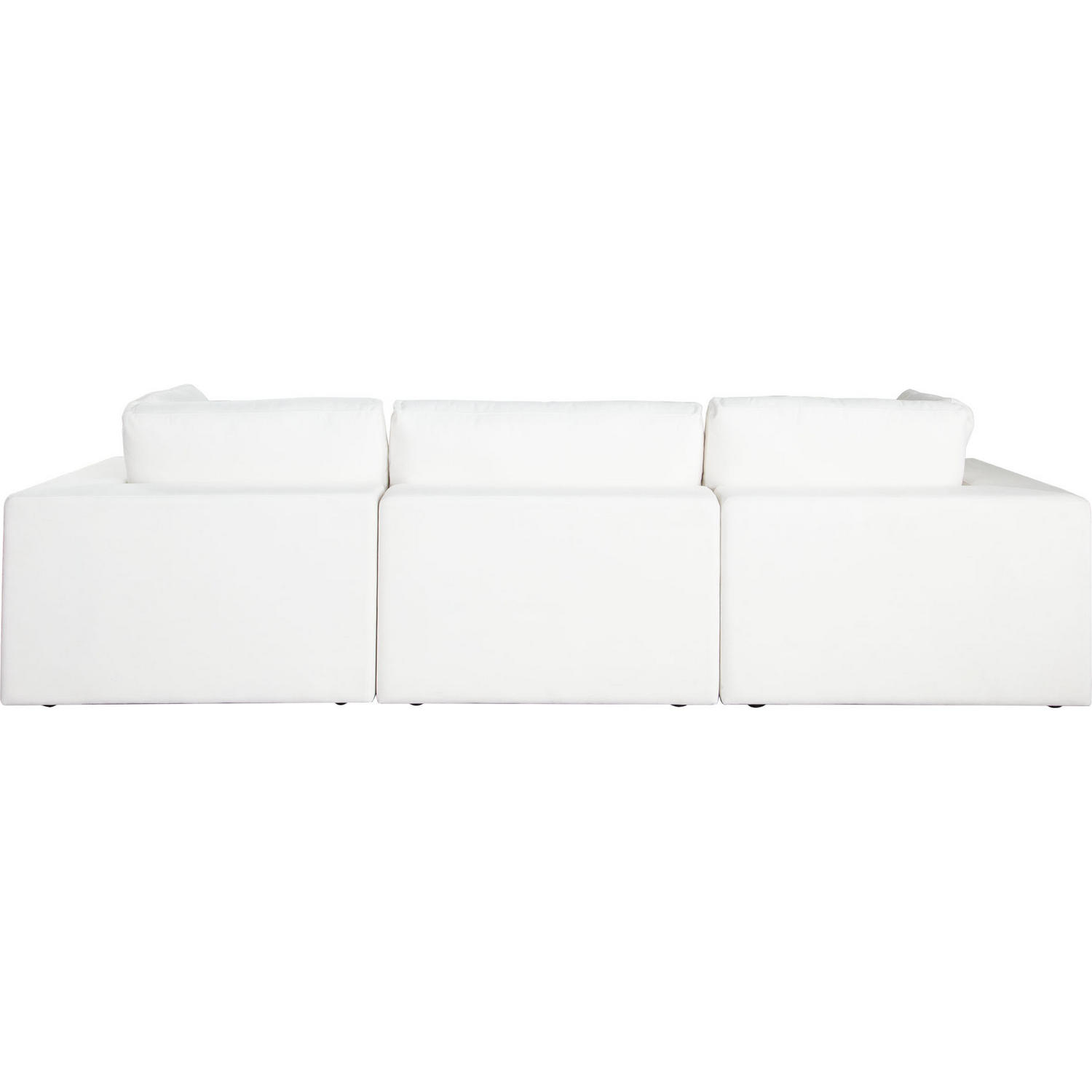 Diamond Sofa - Muse 4PC Performance Fabric Modular Reversible Chaise Sectional in Mist White