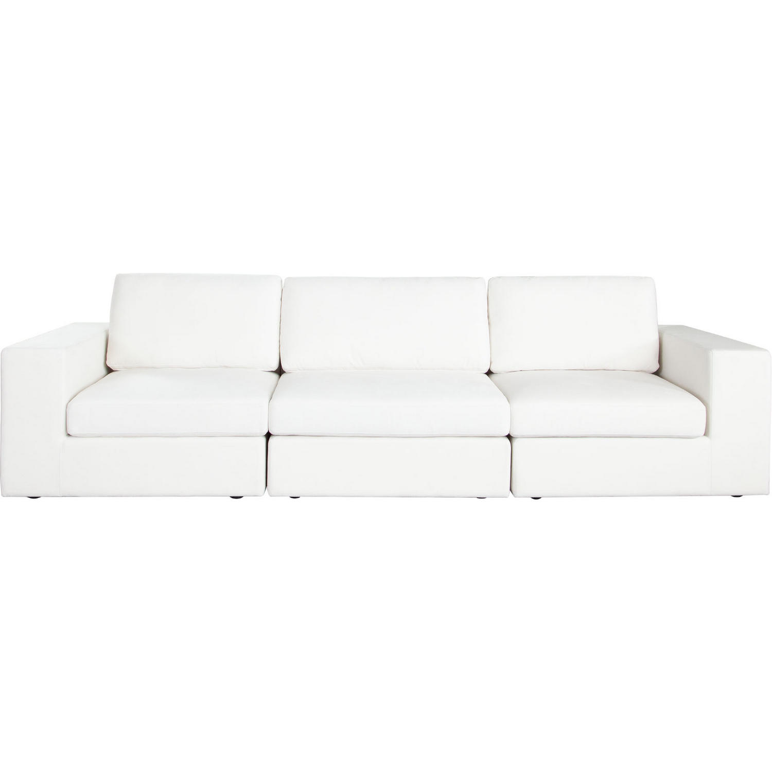 Diamond Sofa Muse 3PC Performance Fabric Modular Sofa - Mist White