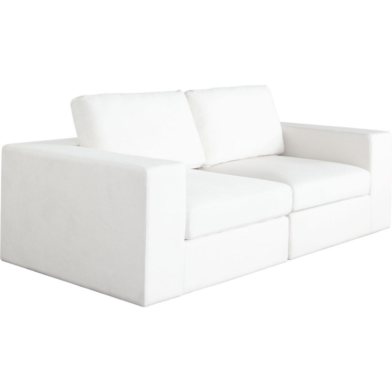 Diamond Sofa Muse 2PC Performance Fabric Modular Sofa - Mist White