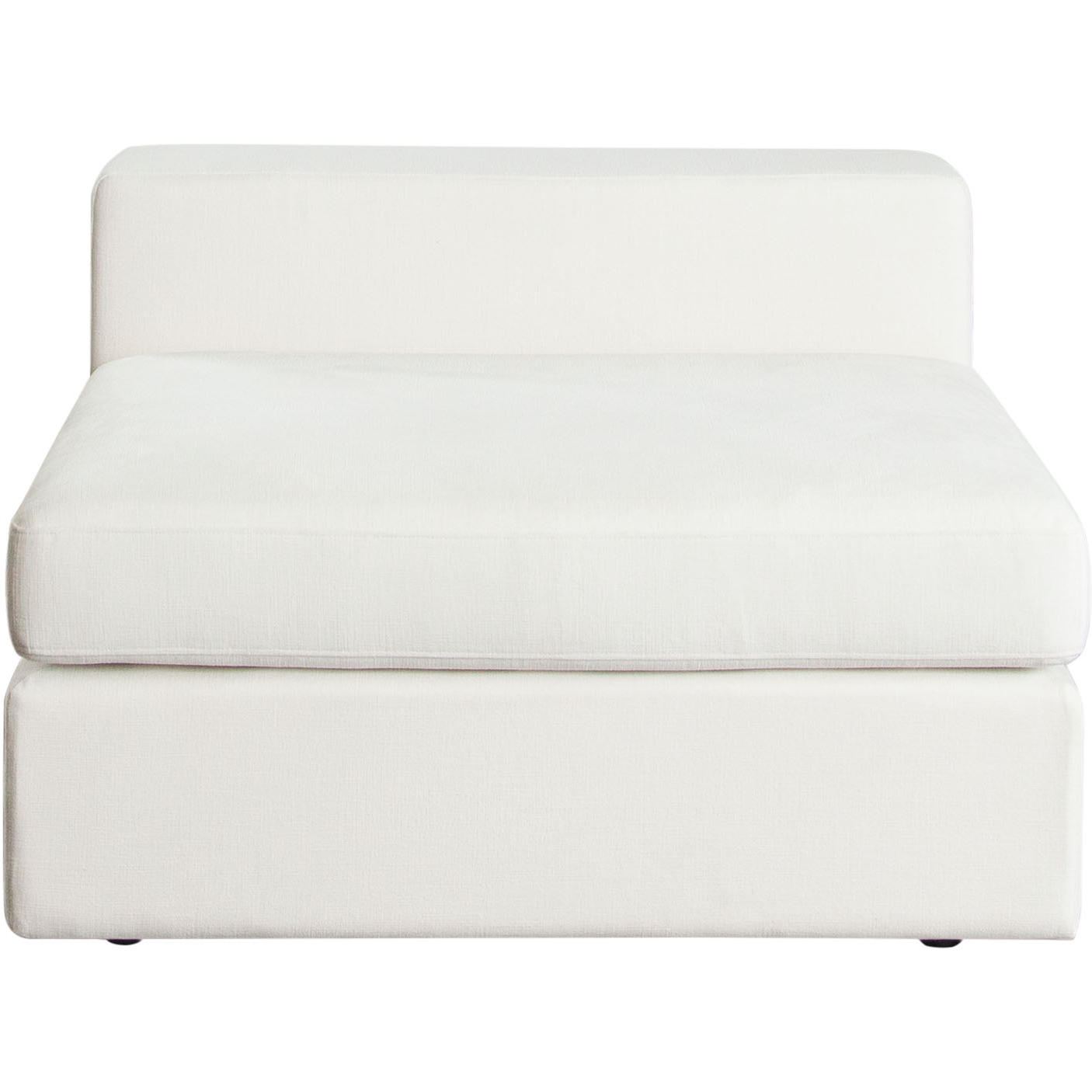 Diamond Sofa™ Muse Performance Fabric Armless Chair - Mist White