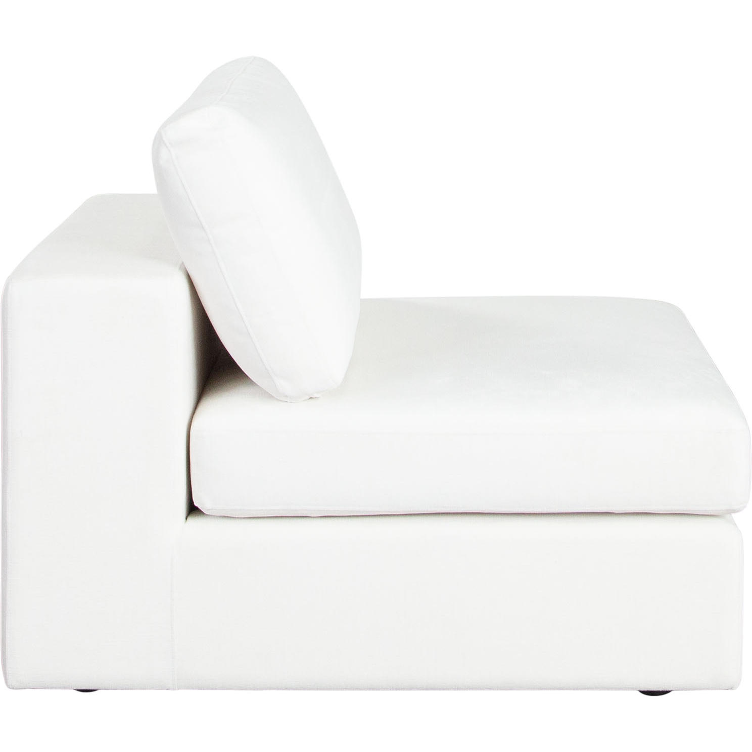 Diamond Sofa™ Muse Performance Fabric Armless Chair - Mist White