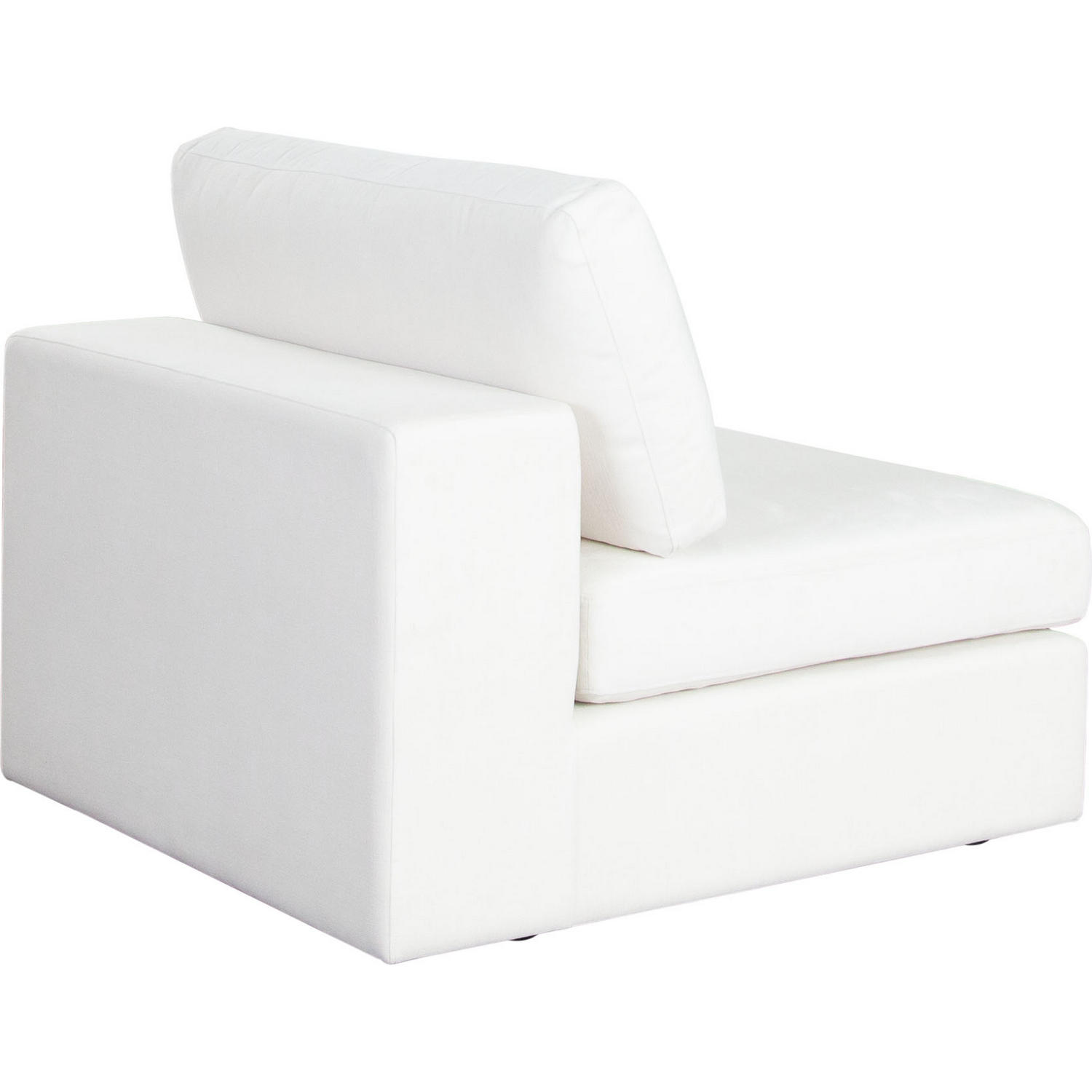 Diamond Sofa™ Muse Performance Fabric Armless Chair - Mist White