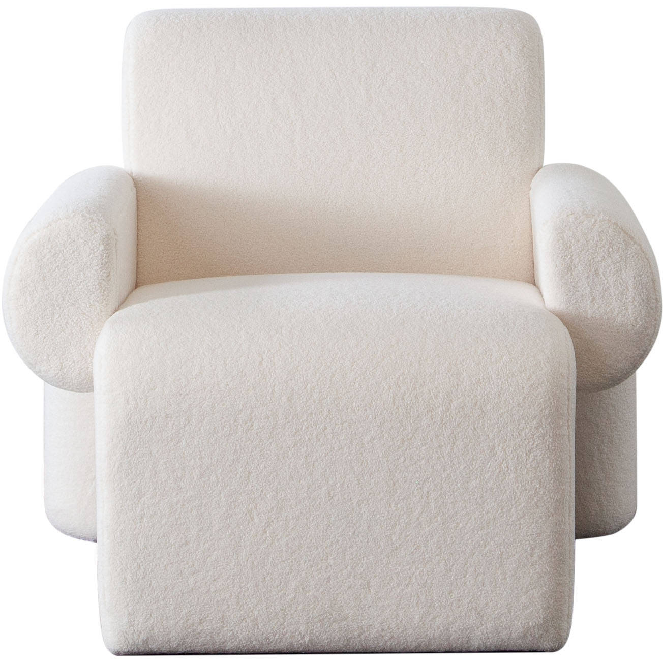 Diamond Sofa™ Noa Sherpa Fabric Accent Chair - Ivory