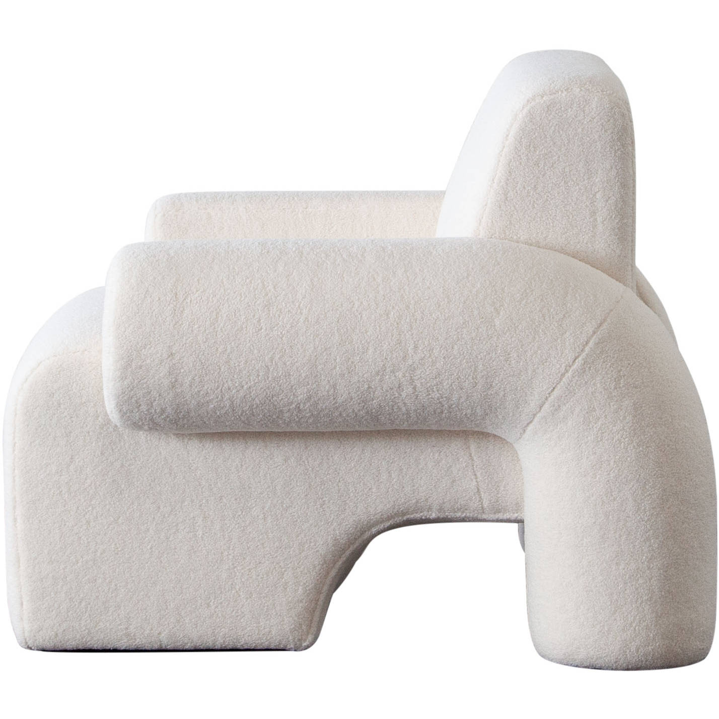 Diamond Sofa™ Noa Sherpa Fabric Accent Chair - Ivory