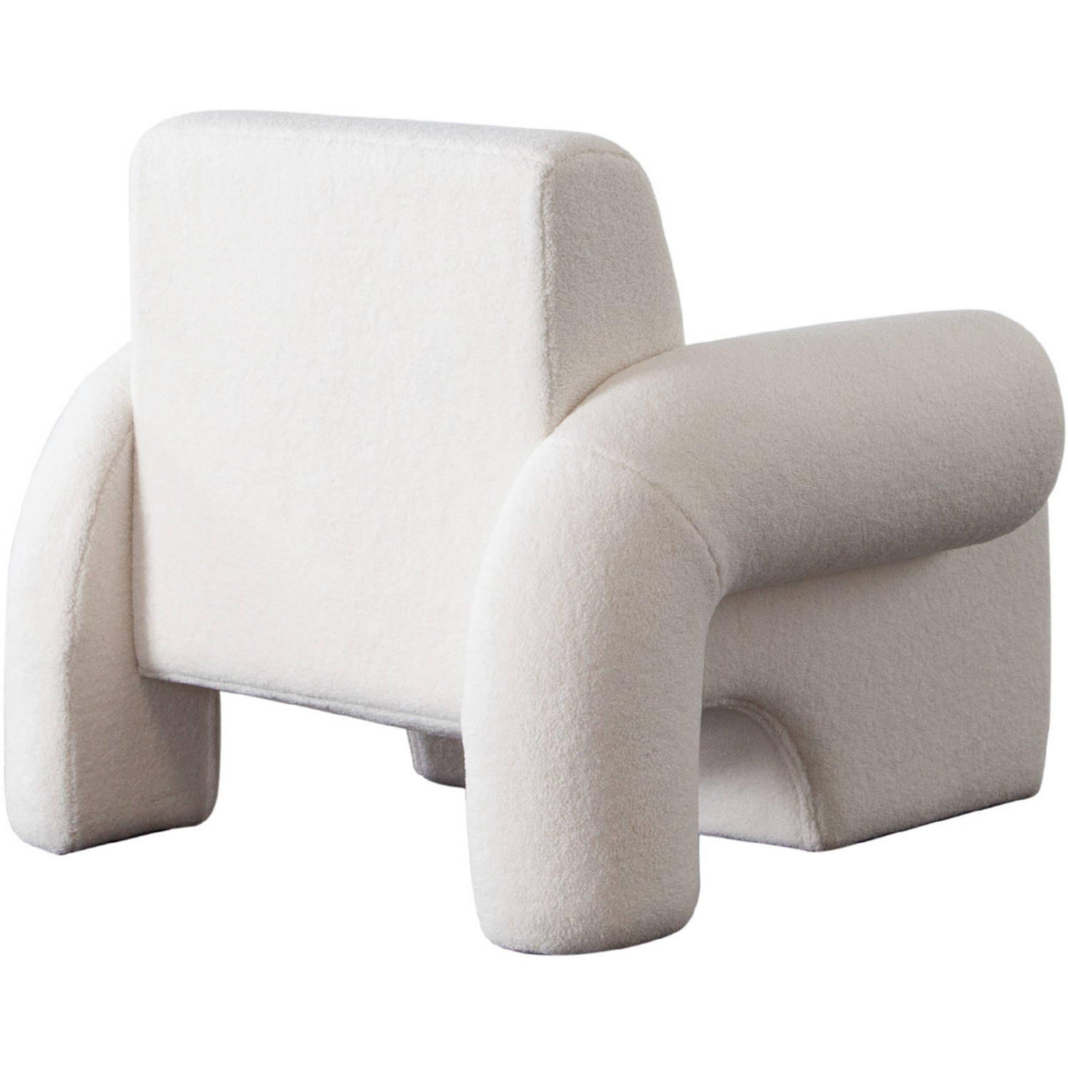 Diamond Sofa™ Noa Sherpa Fabric Accent Chair - Ivory