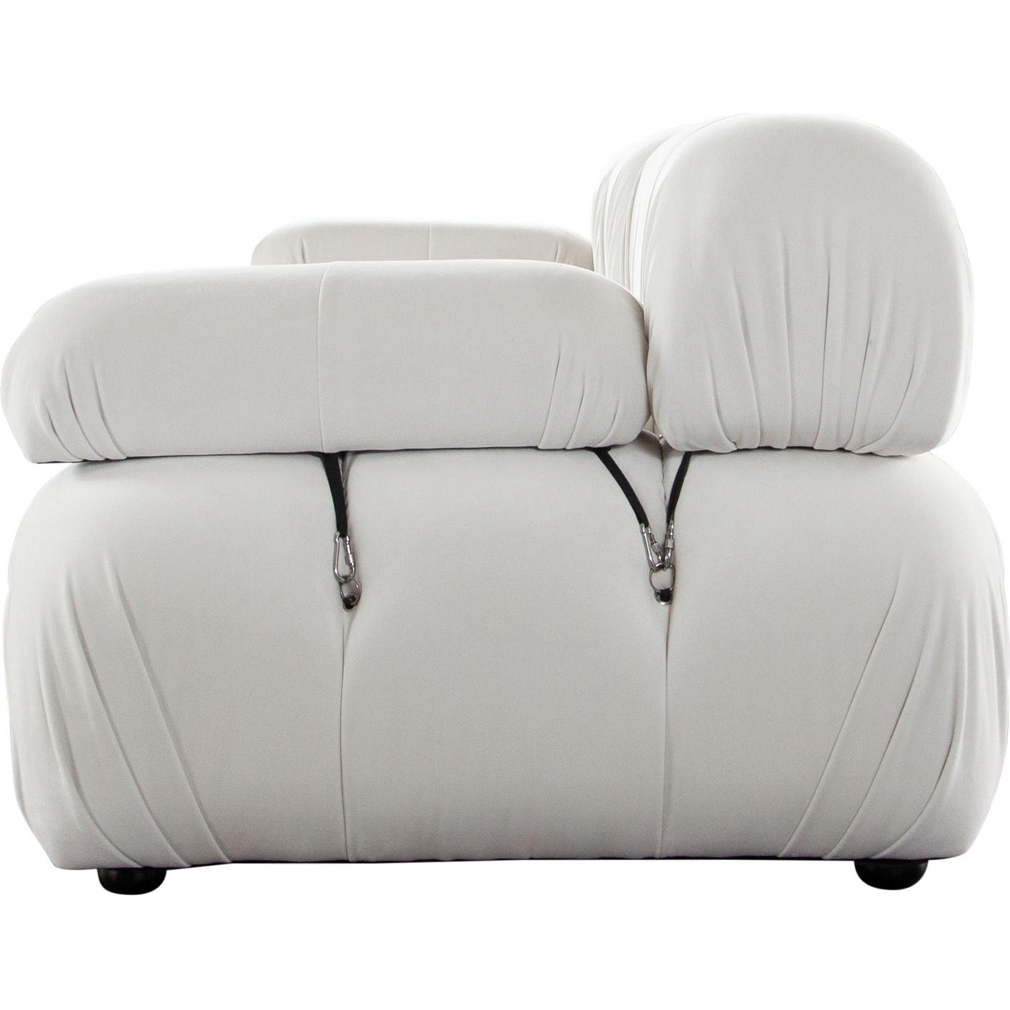 Diamond Sofa Paloma 3PC Velvet Modular Sofa - Light Cream