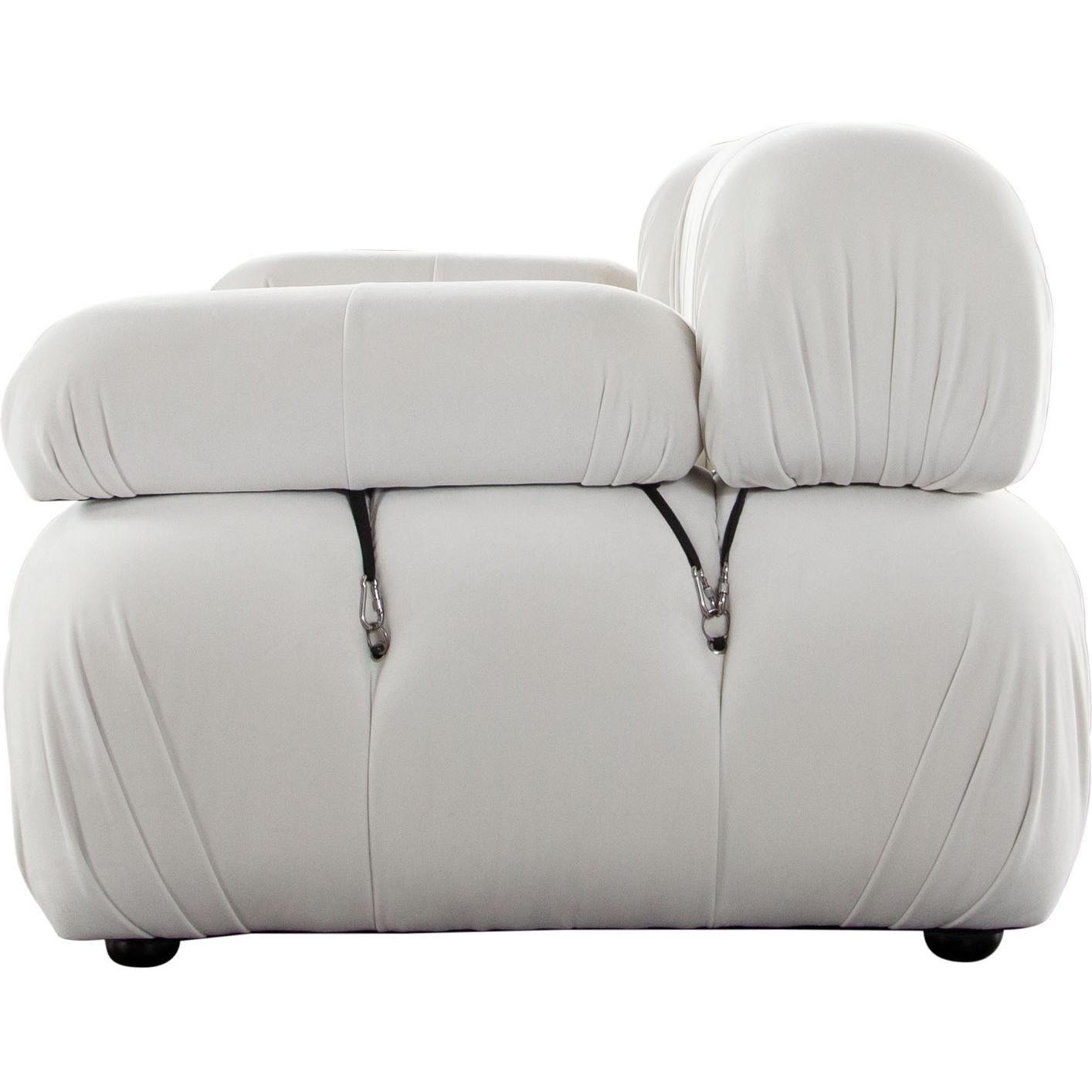 Diamond Sofa Paloma 2PC Velvet Modular Sofa - Light Cream