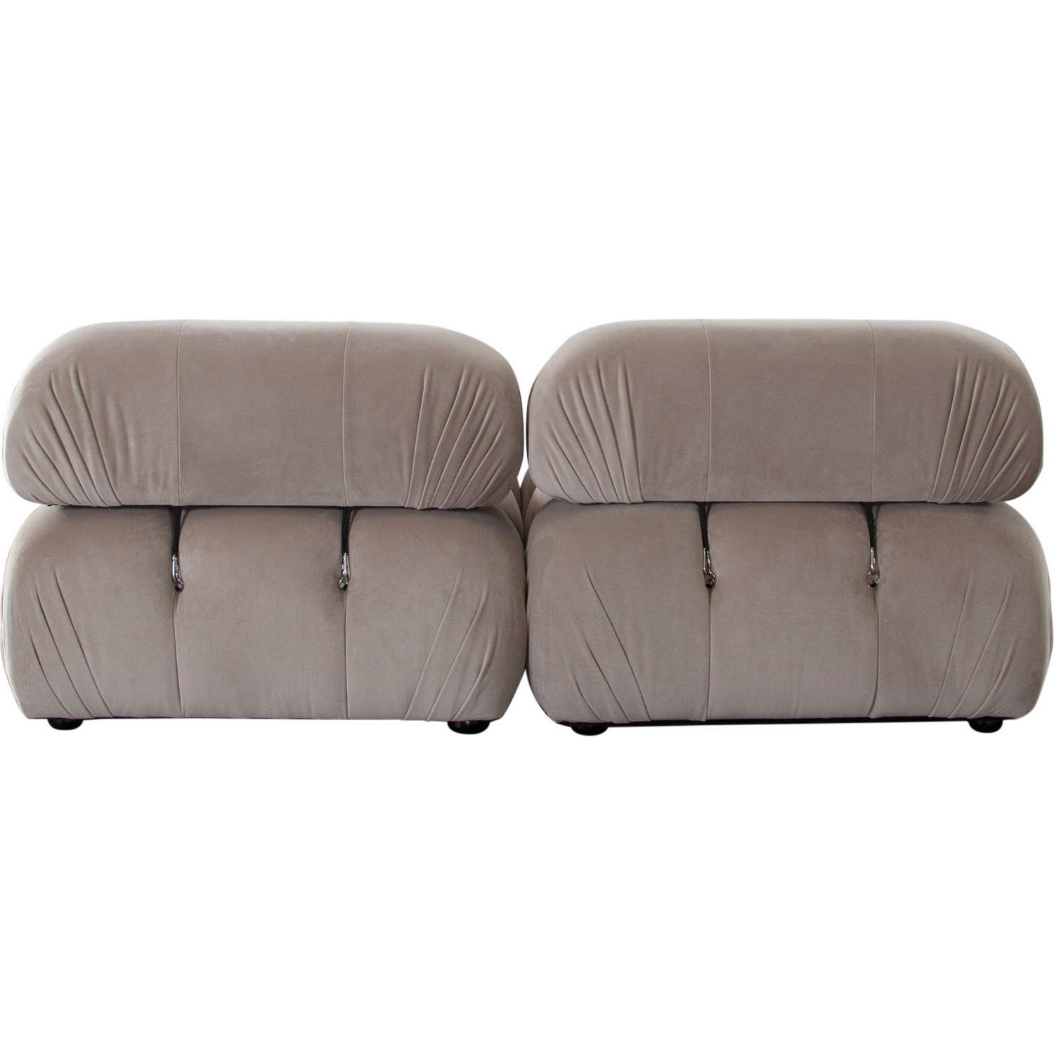 Diamond Sofa Paloma 2PC Velvet Modular Sofa - Mink Tan