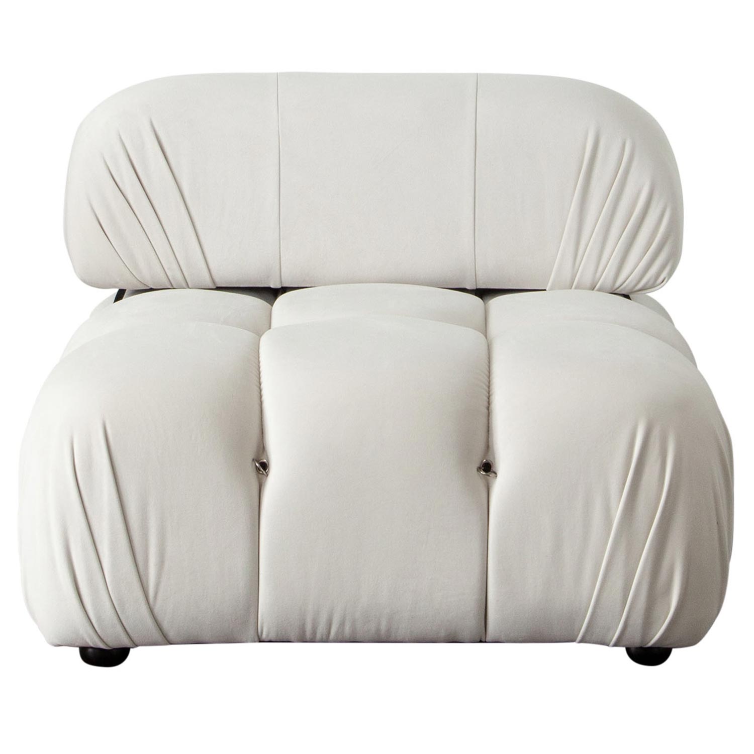 Diamond Sofa™ Paloma Velvet Armless Chair - Light Cream