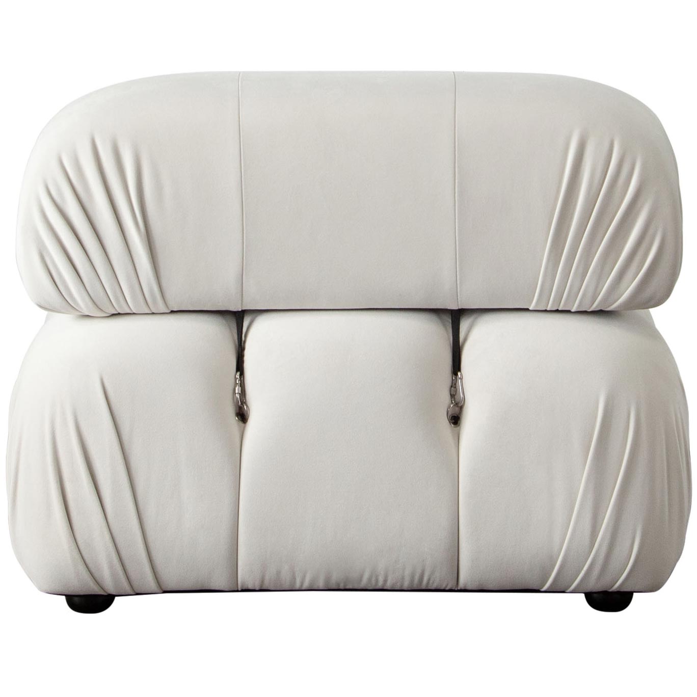 Diamond Sofa™ Paloma Velvet Armless Chair - Light Cream