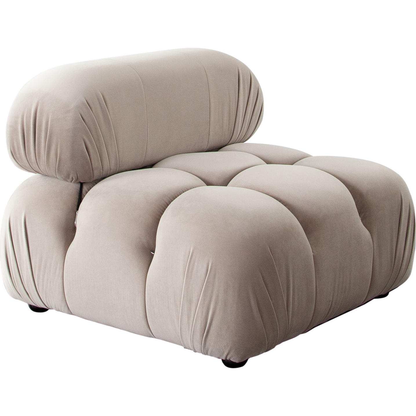 Diamond Sofa™ Paloma Velvet Armless Chair - Mink Tan