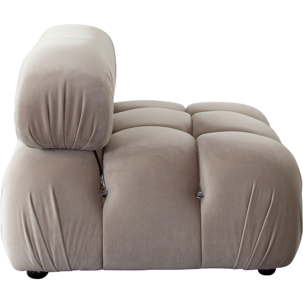 Diamond Sofa™ Paloma Velvet Armless Chair - Mink Tan