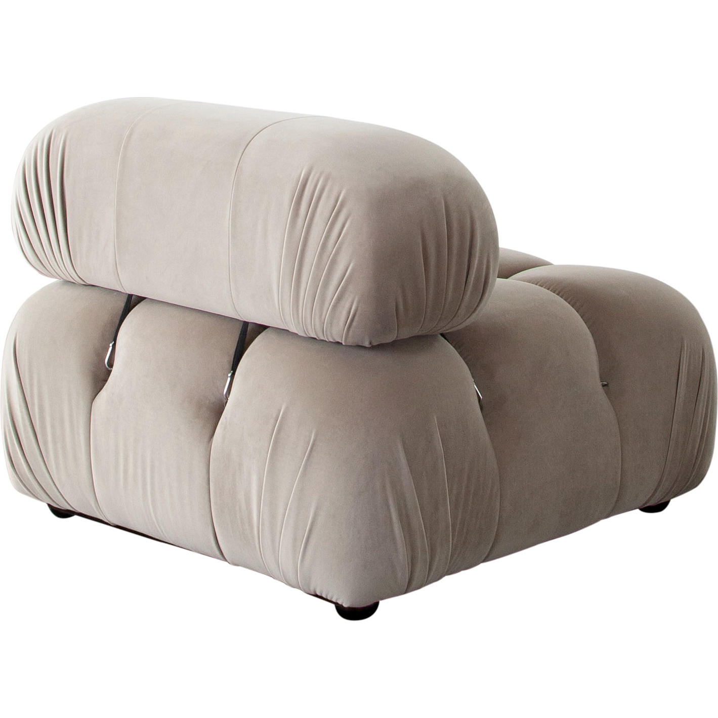 Diamond Sofa™ Paloma Velvet Armless Chair - Mink Tan