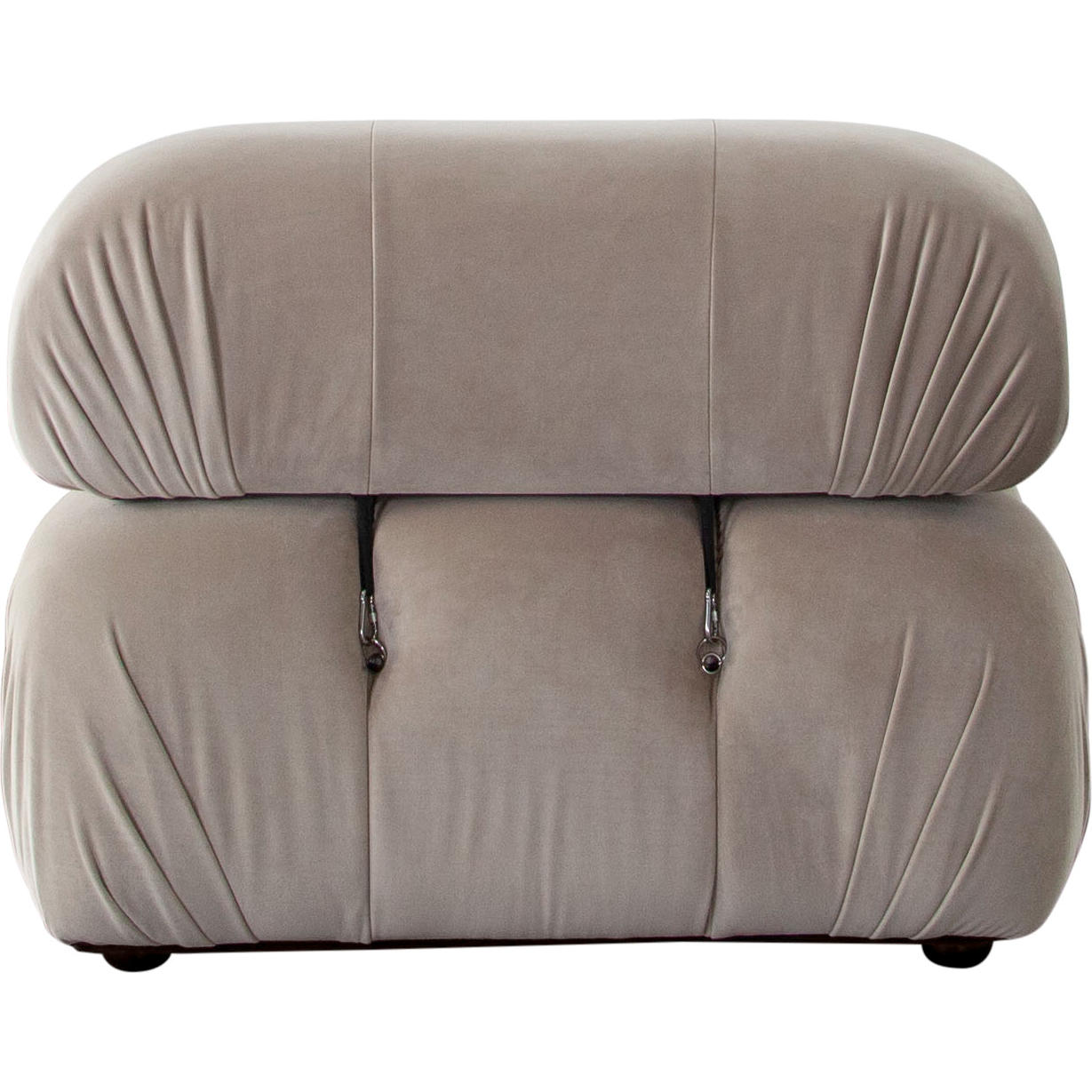 Diamond Sofa™ Paloma Velvet Armless Chair - Mink Tan