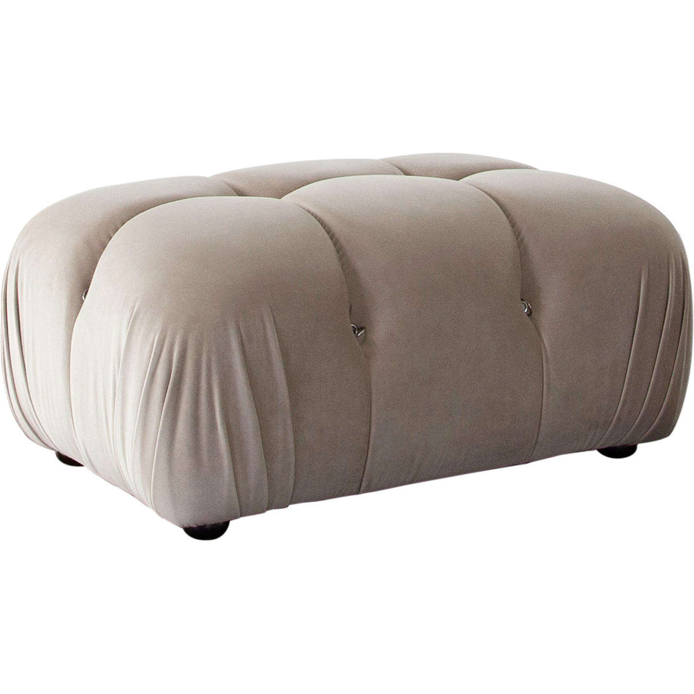 Diamond Sofa™ Paloma Velvet Rectangle Ottoman - Mink Tan