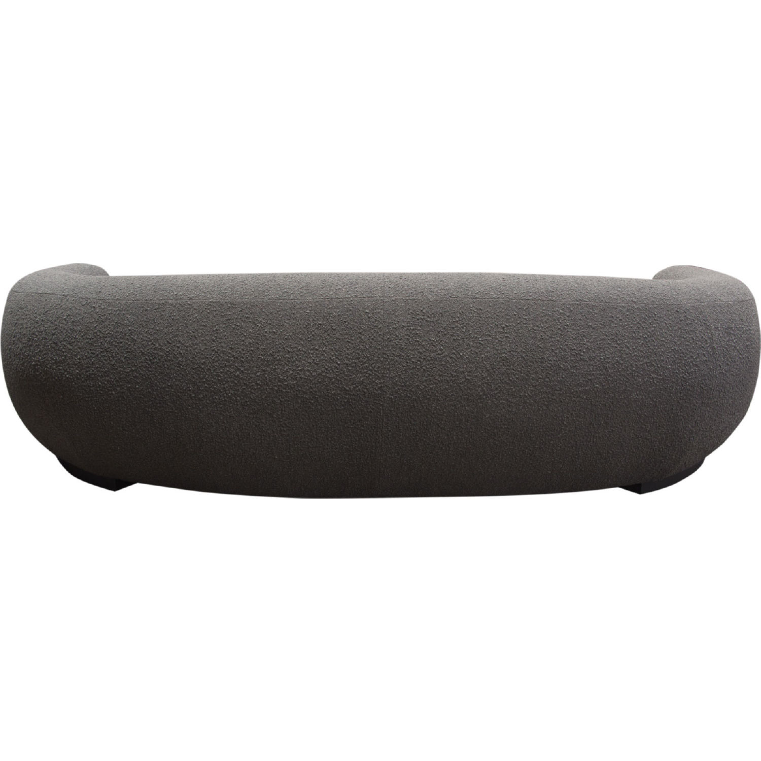 Diamond Sofa Pascal Boucle Textured Fabric Sofa with Contoured Arms & Back - Charcoal