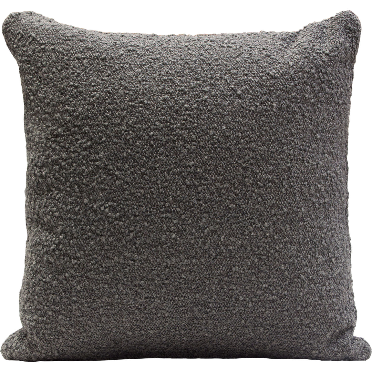 Diamond Sofa 16" Square Boucle Textured Fabric Accent Pillows (Set of 2) - Charcoal