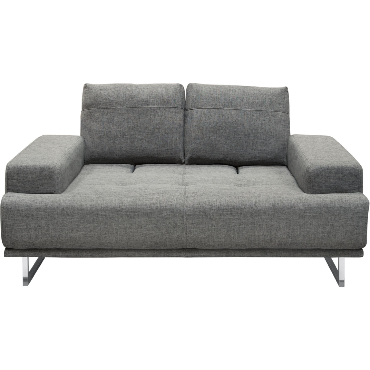 Diamond Sofa Russo Fabric Loveseat with Adjustable Seat Backs - Space Gray