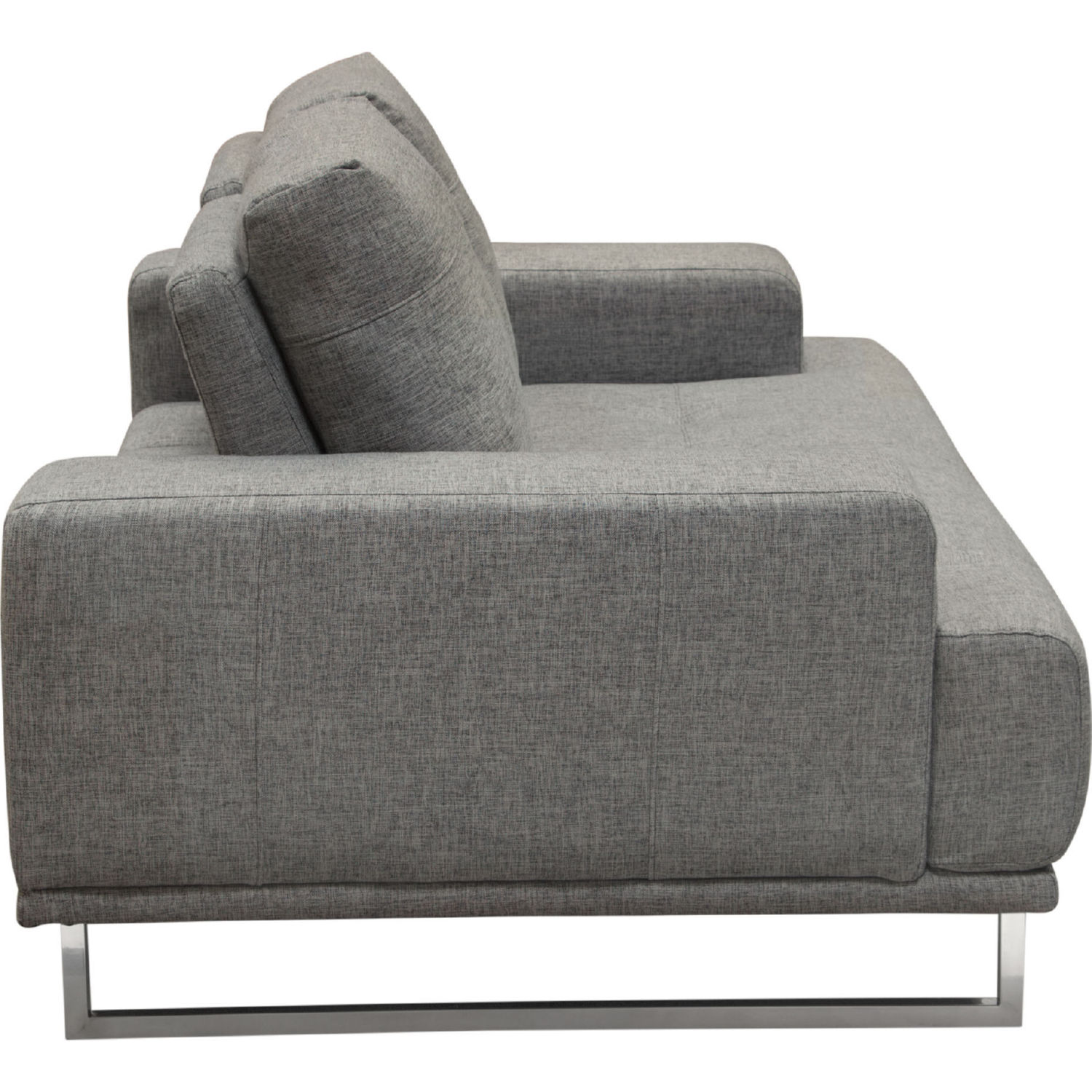 Diamond Sofa Russo Fabric Loveseat with Adjustable Seat Backs - Space Gray