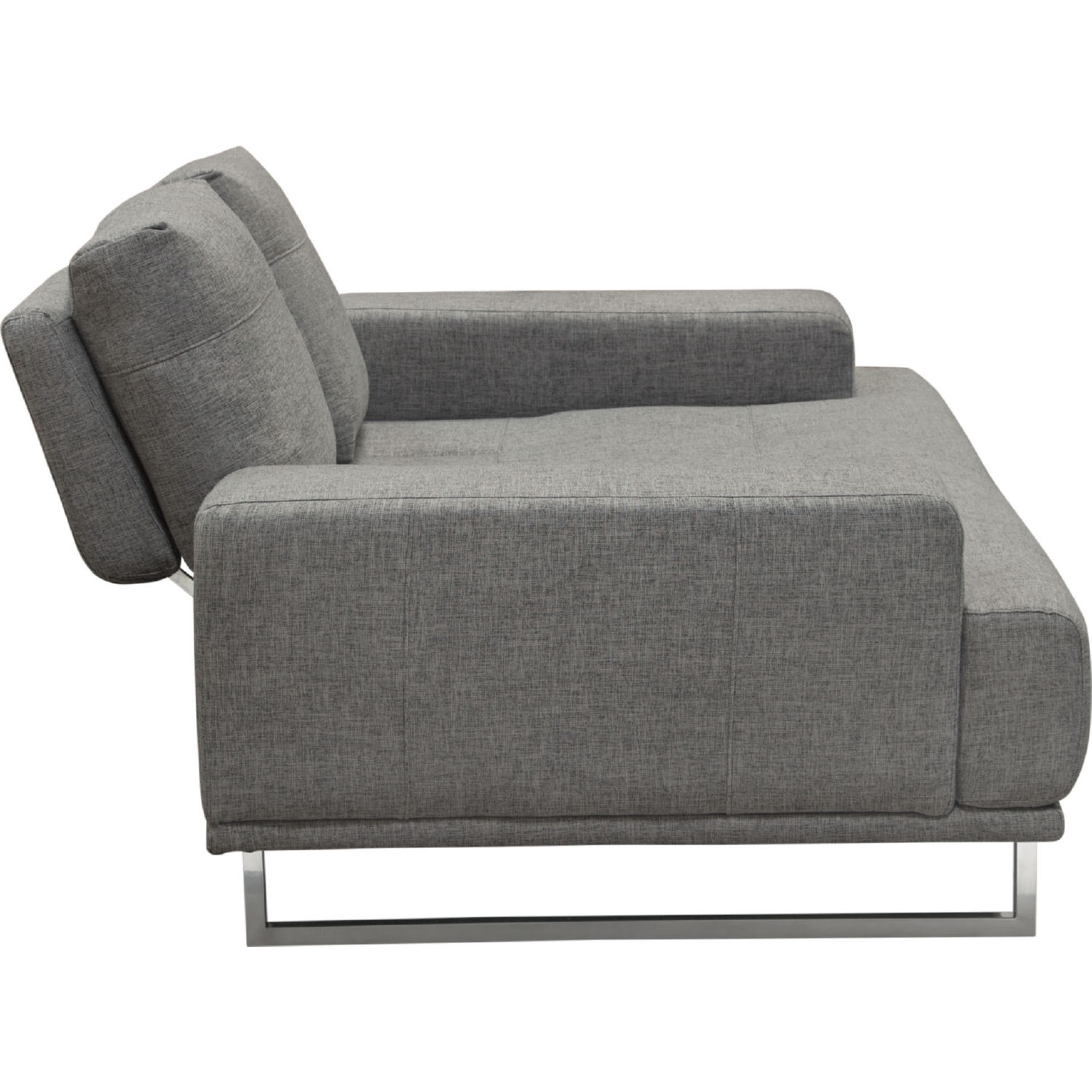 Diamond Sofa Russo Fabric Loveseat with Adjustable Seat Backs - Space Gray