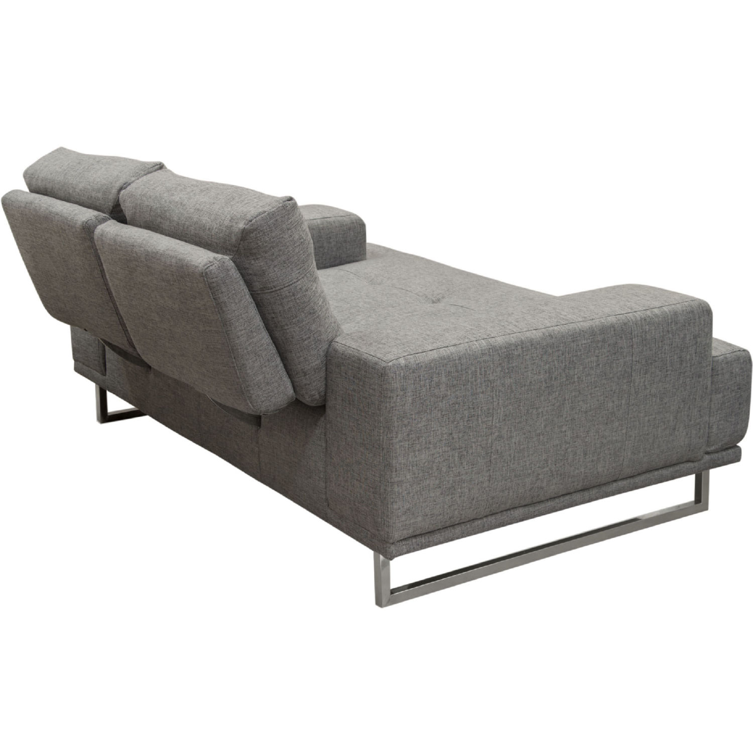 Diamond Sofa Russo Fabric Loveseat with Adjustable Seat Backs - Space Gray