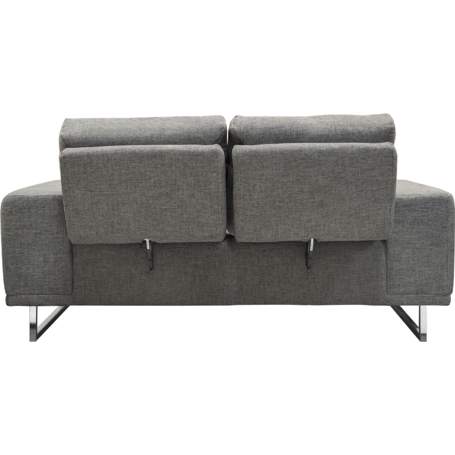 Diamond Sofa Russo Fabric Loveseat with Adjustable Seat Backs - Space Gray