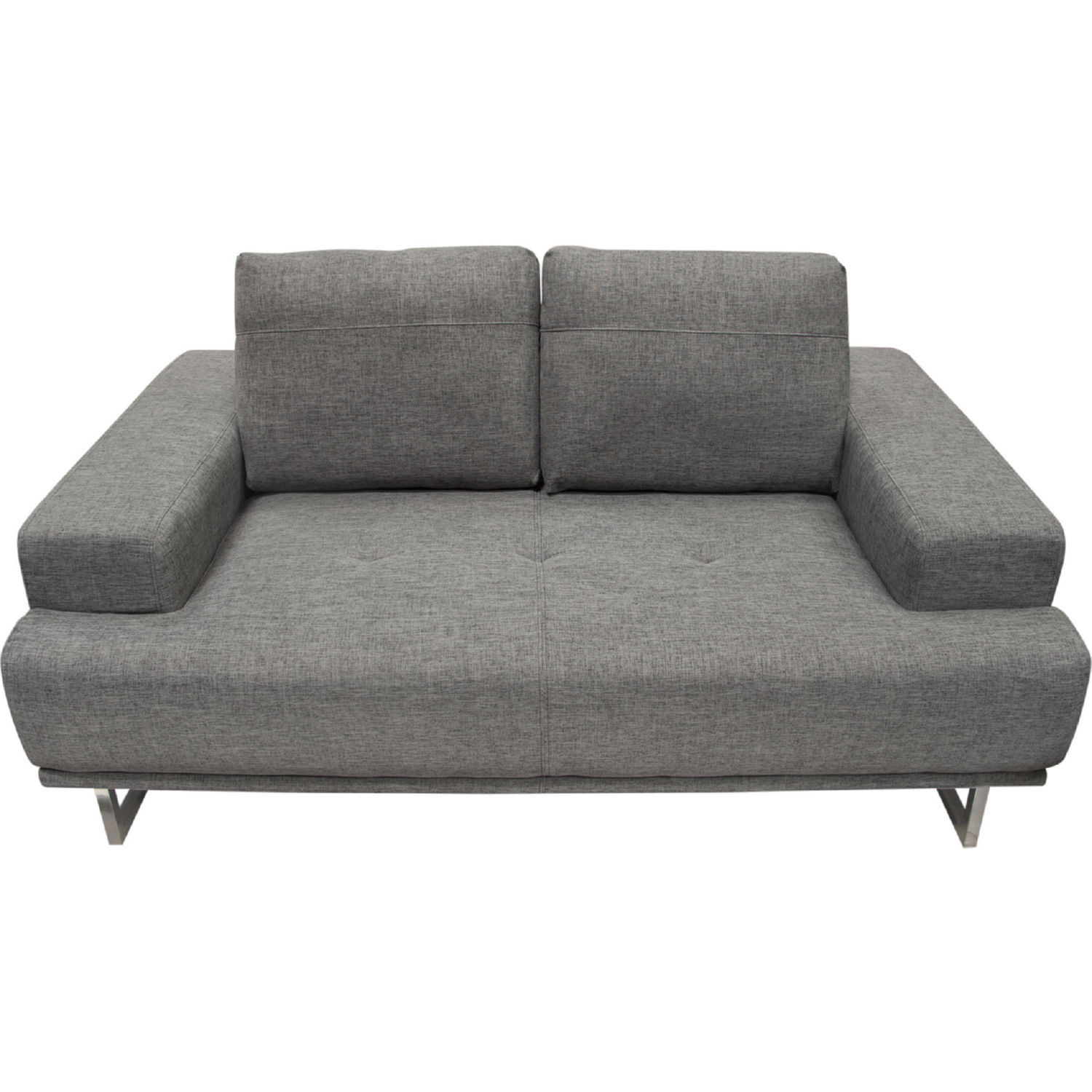 Diamond Sofa Russo Fabric Loveseat with Adjustable Seat Backs - Space Gray