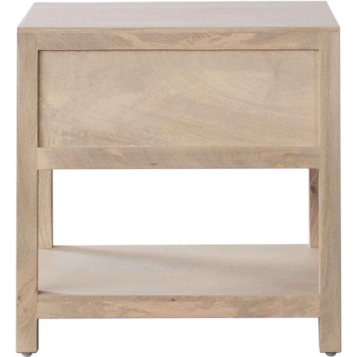 Diamond Sofa - Sadler 1-Drawer Solid Mango Wood Accent Table with Cane Door Fronts in Natural Finish