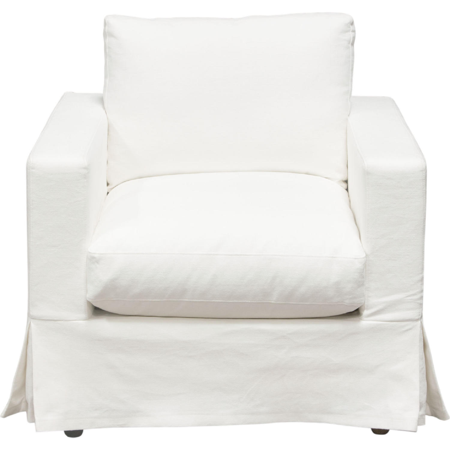 Diamond Sofa - Savannah Natural Linen Slip-Cover Chair