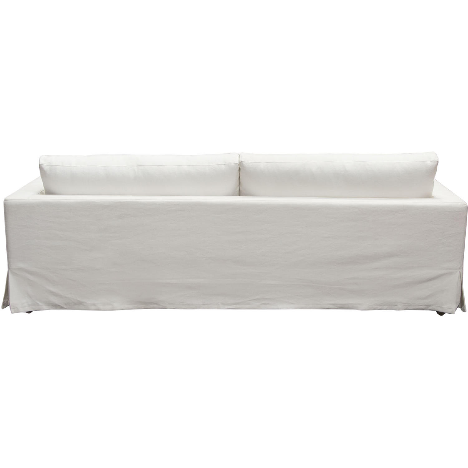 Diamond Sofa Savannah Natural Linen Slip-Cover Sofa - White