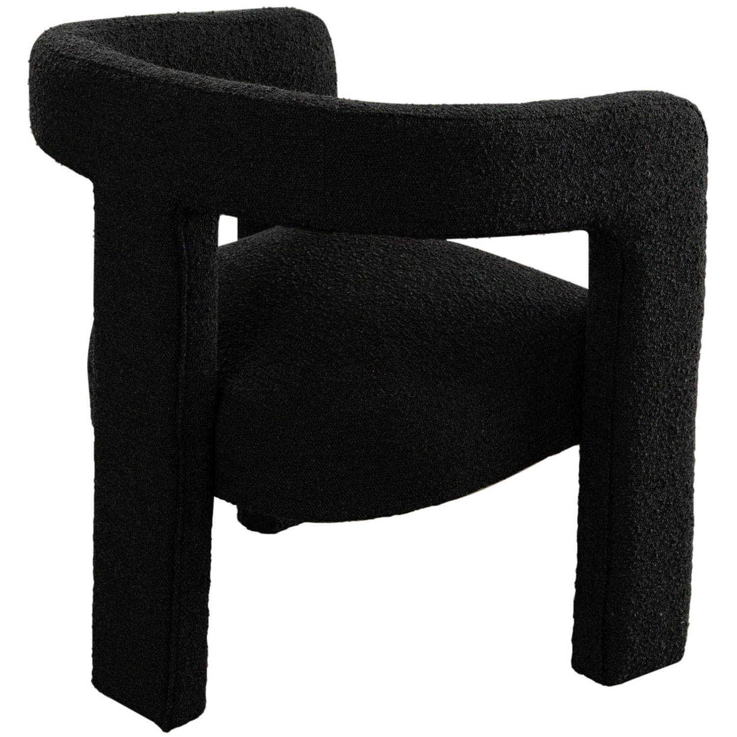 Diamond Sofa Scout Boucle Fabric Dining/Accent Chair - Black