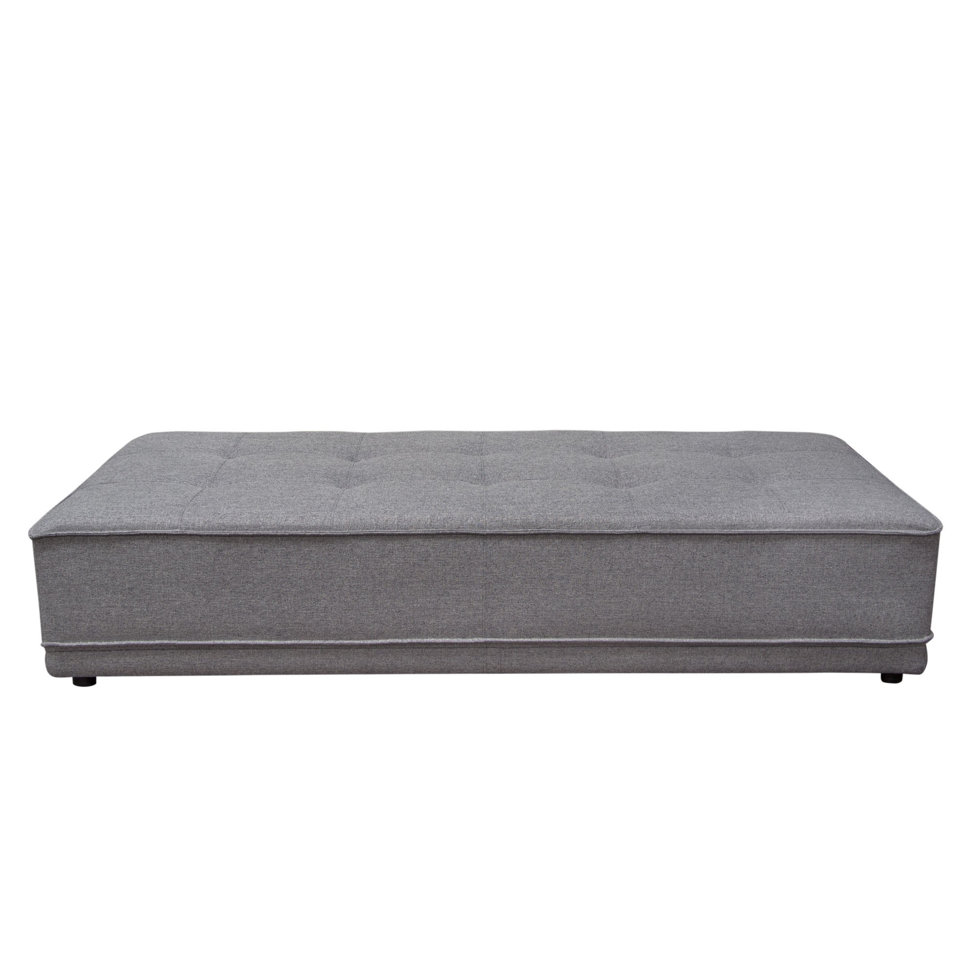 Diamond Sofa - Slate Polyester Fabric Lounge Seating Platform with Moveable Backrest Supports in Gray