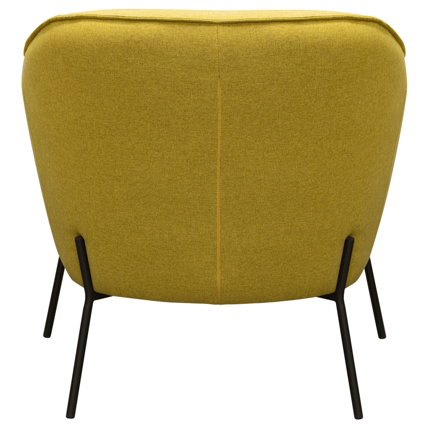 Diamond Sofa™ Status Fabric Accent Chair with Metal Leg - Yellow