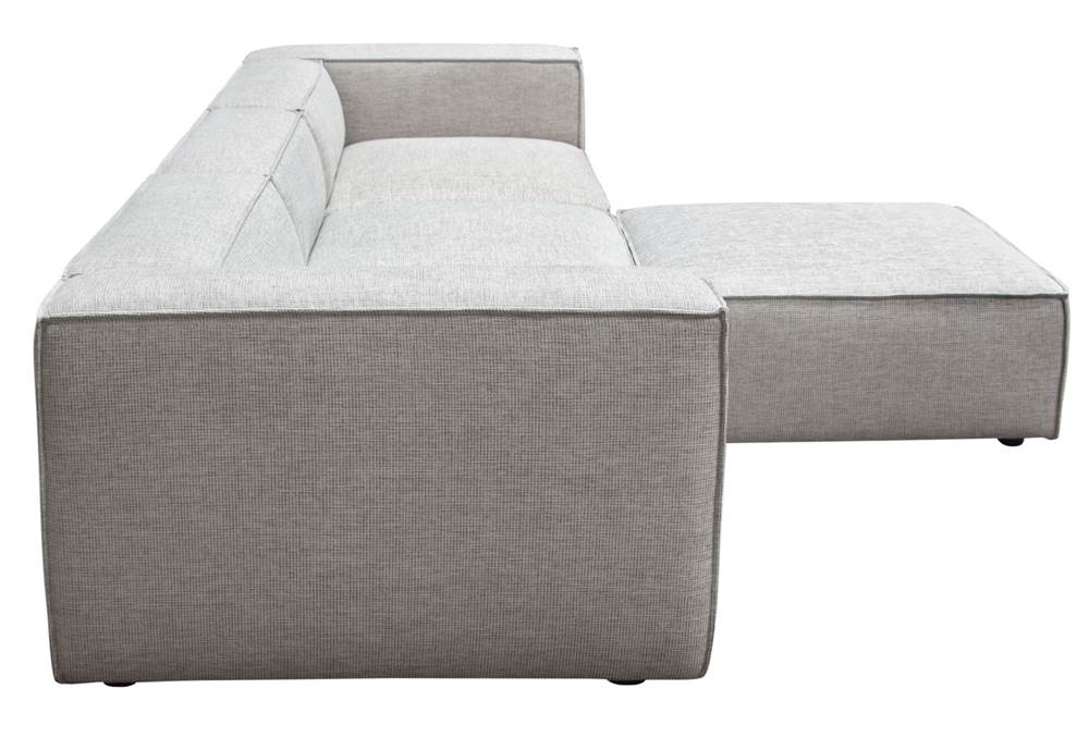 Diamond Sofa - Vice 4PC Fabric Modular Sectional with Ottoman in Barley