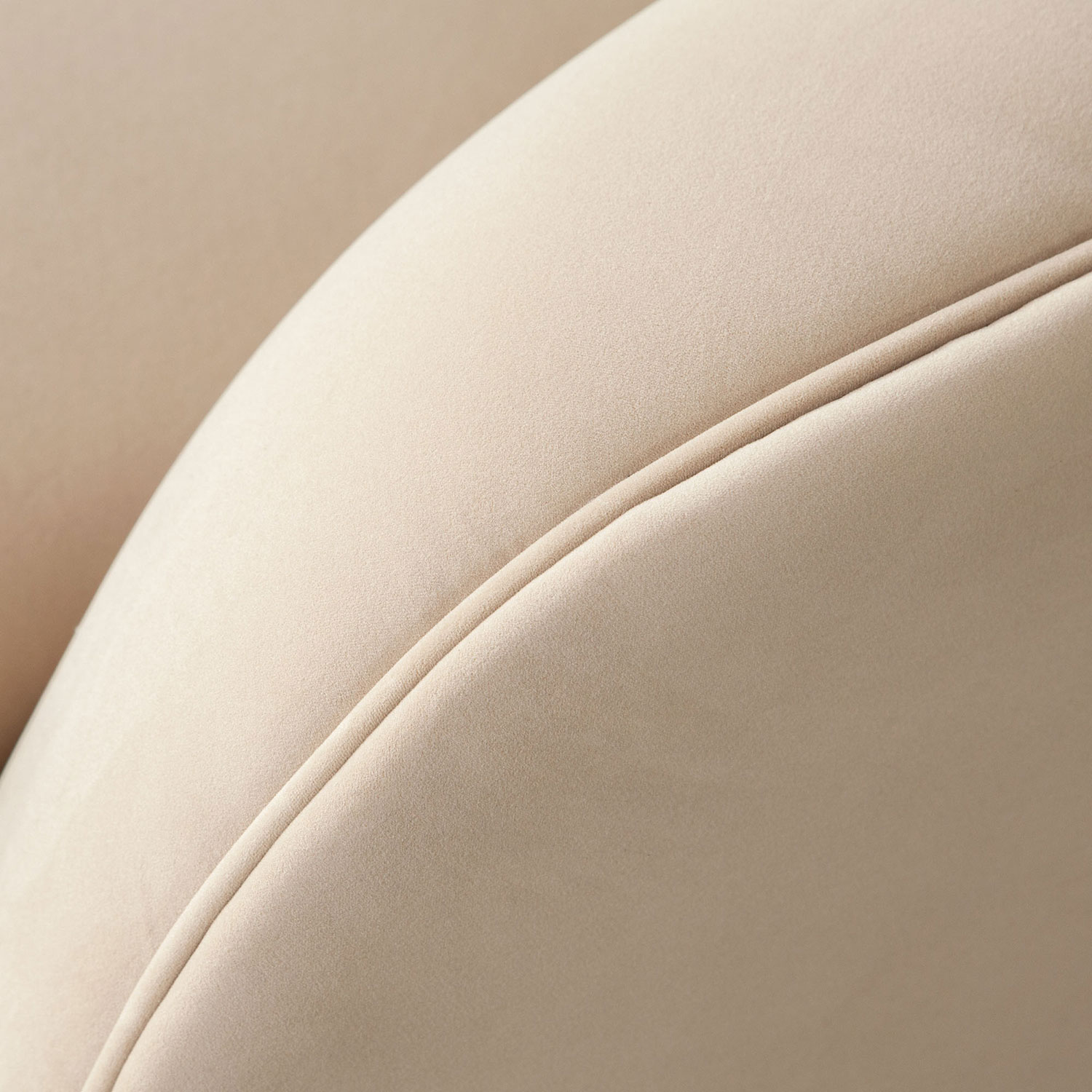 Diamond Sofa Zelda LF Performance Velvet Curved Chaise with One Accent Pillow Ball - Light Camel