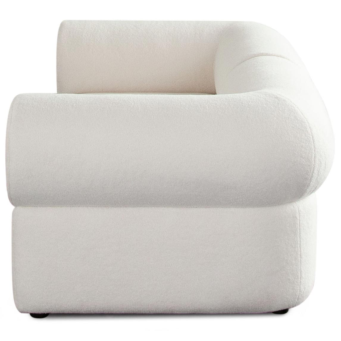 Diamond Sofa Zia 2PC Sherpa Fabric Modular Sofa - Ivory