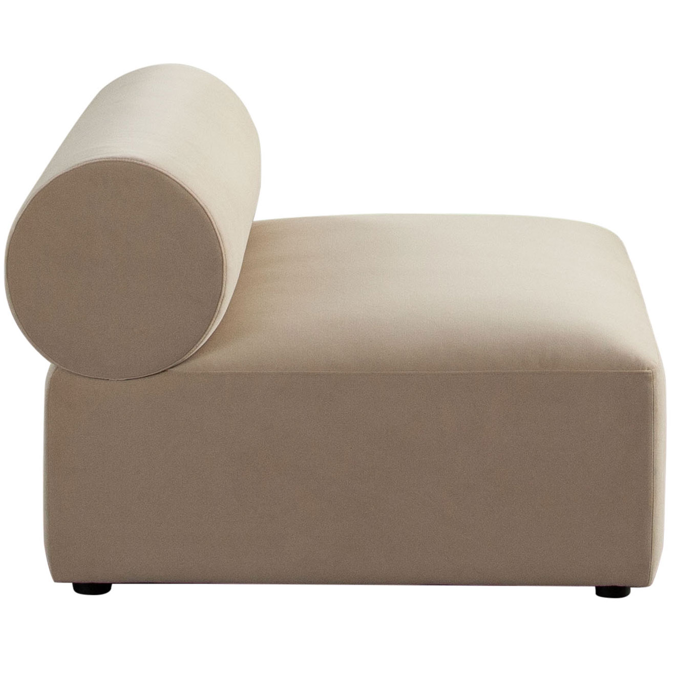 Diamond Sofa™ Zia Performance Velvet Fabric Armless Chair - Light Camel