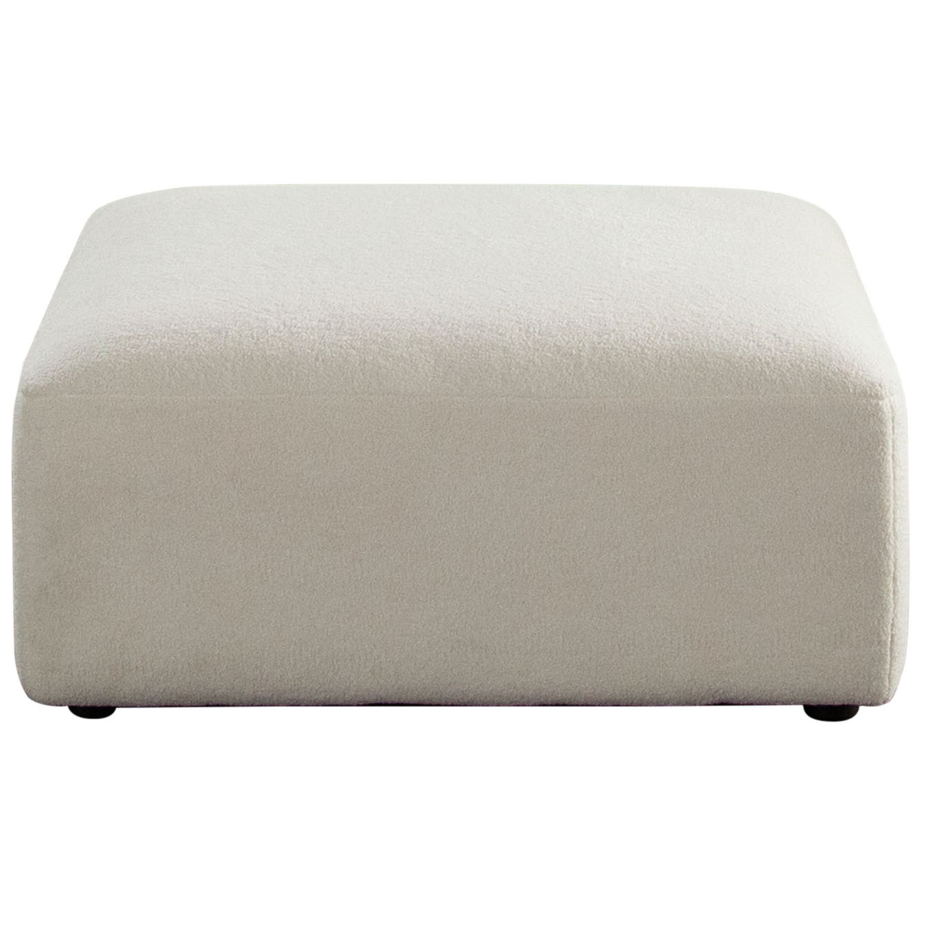 Diamond Sofa™ Zia Sherpa Fabric Ottoman - Ivory